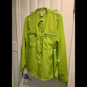 Michael Kors Lime Green Blouse XL